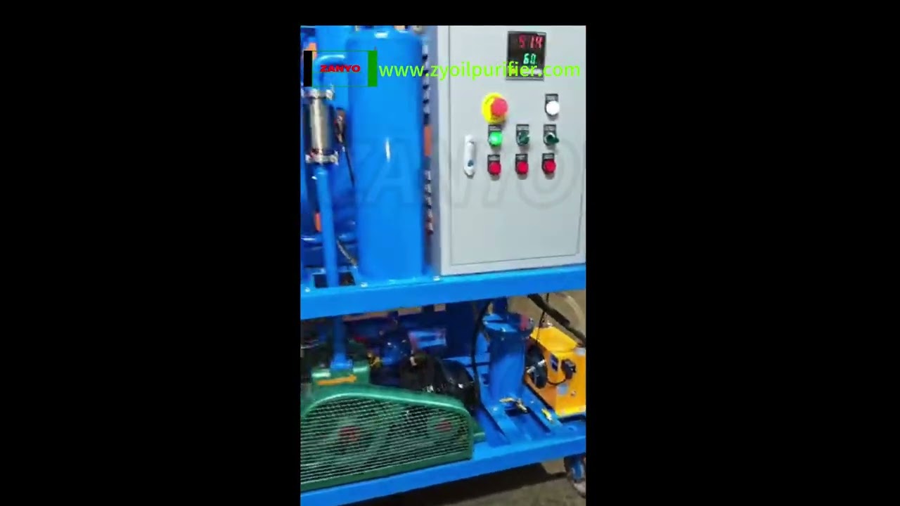 Oil Filtration Machinery/oil purification system/ lube hydraulic oil Filter -ZANYO Oil Purifier