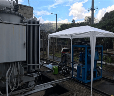 10 ZYS Single Stage Vacuum Transformer Oil Purifier Working Onsite