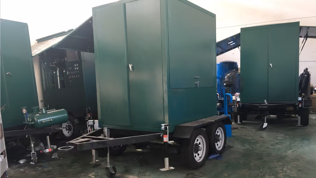ZYS-M-70 Mobile trailer vacuum oil purifier 2 Mobile oil purifier