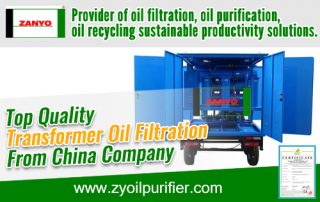 Top Quality Transformer Oil Filtration From China Company ZANYO 01