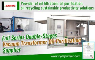 Full Series Double-Stages Vacuum Transformer Oil Purification Supplier ZANYO