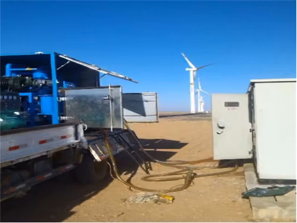 Dielectric Oil Purification System Works For Wind Power Plant Dielectric Oil Purification System Works For Wind Power Plant