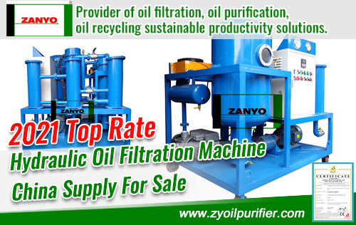 2021-Top-Rate-Hydraulic-oil-filtration-machine-China-Supply-ZANYO