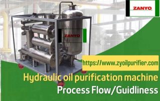 Hydraulic oil purification machine Process Flow Guidliness