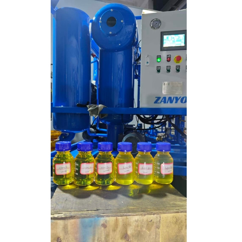 clear transformer oil after purification