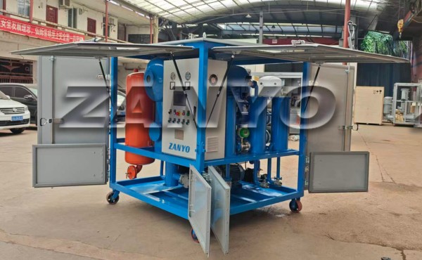 Oil Purifier Vacuum Pump Systems: Rotary Vane and Roots Pumps 1 ZANYO Vacuum Oil Purifier Front View