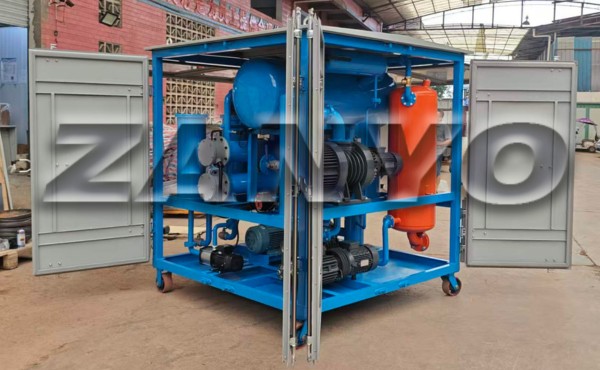 Oil Purifier Vacuum Pump Systems: Rotary Vane and Roots Pumps 2 ZANYO Vacuum Oil Purifier Rear View