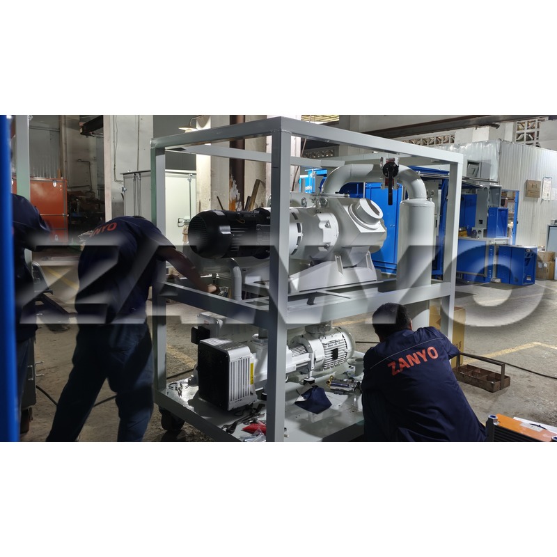 Roots Boosters in Transformer Vacuum Pumping Systems 2 Roots Boosters in Transformer Vacuum Pumping Systems 2 — ZANYO oil purification equipment